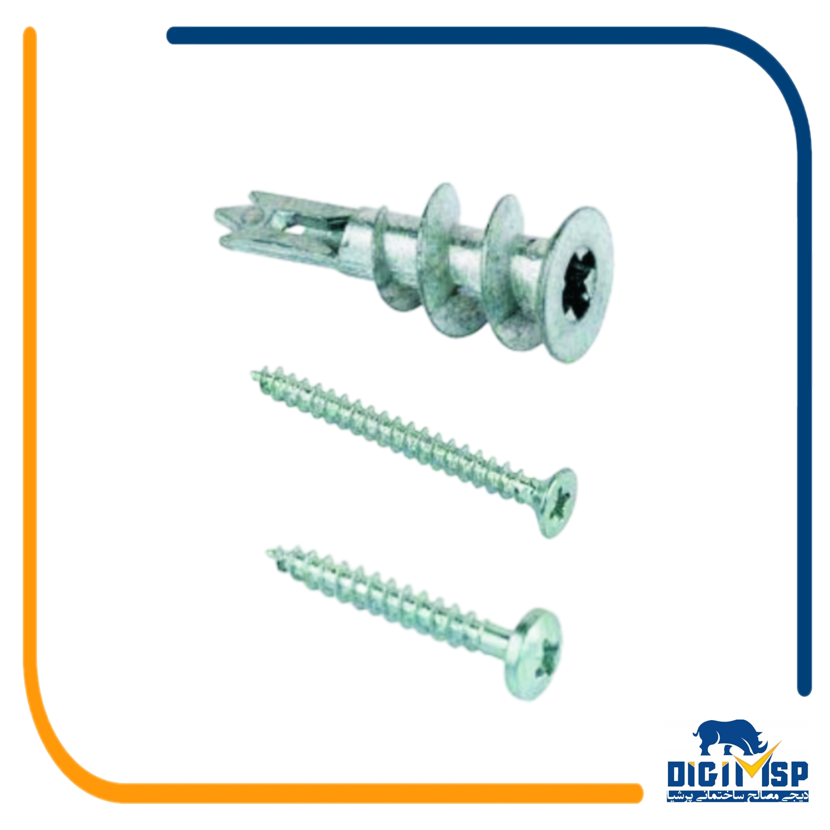 رول پلاک حلزونی فلزی (با پیچ) 